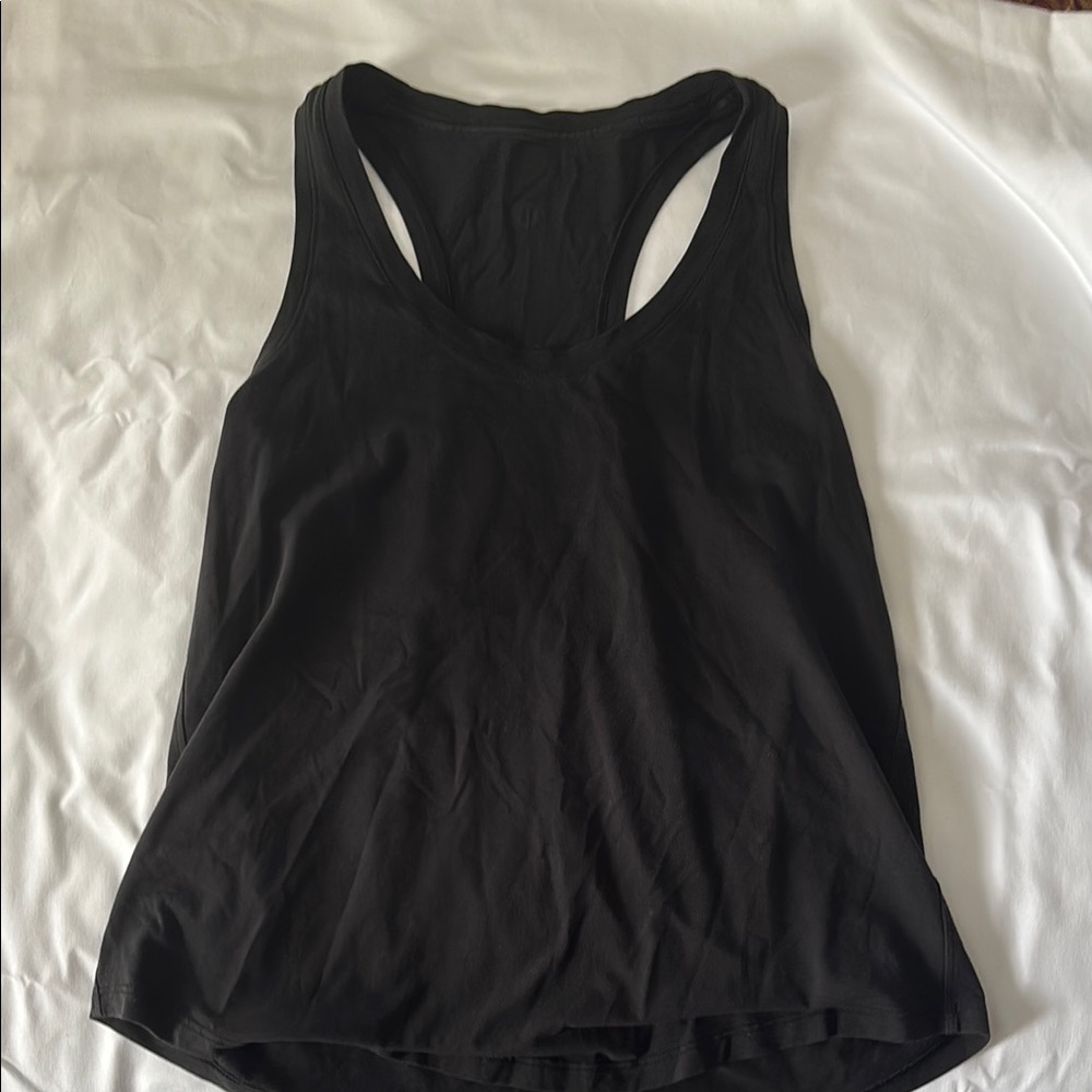 Lululemon Athletica Black Cut Out Sleeveless Tank Top